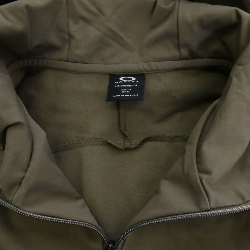 OAKLEY オークリー 24AW FOA406910 Skull Endeavor Zip Hoodie 3.0 スカル エンデバー ジップ フーディー パーカー カーキ系 S【中古】