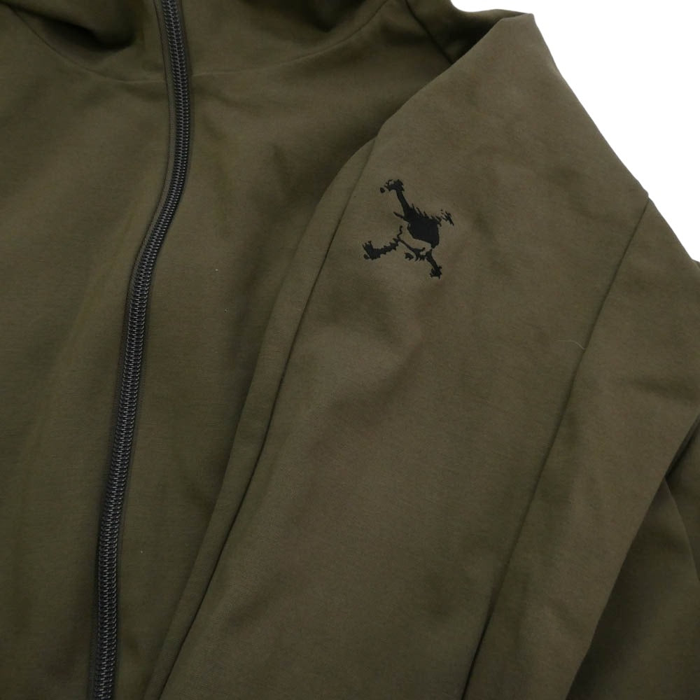 OAKLEY オークリー 24AW FOA406910 Skull Endeavor Zip Hoodie 3.0 スカル エンデバー ジップ フーディー パーカー カーキ系 S【中古】