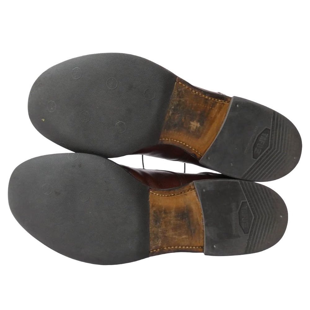 ALDEN オールデン 54416 アルパインカーフ Vチップ レザー シューズ ブラウン系 8【中古】