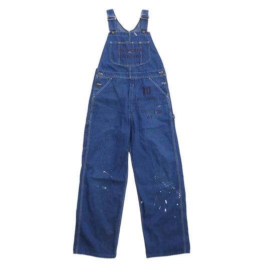 ヴィンテージ 80s 90s sears roebuck シアーズ ローバック ペイント オーバーオール インディゴブルー系 サイズ不明【中古】