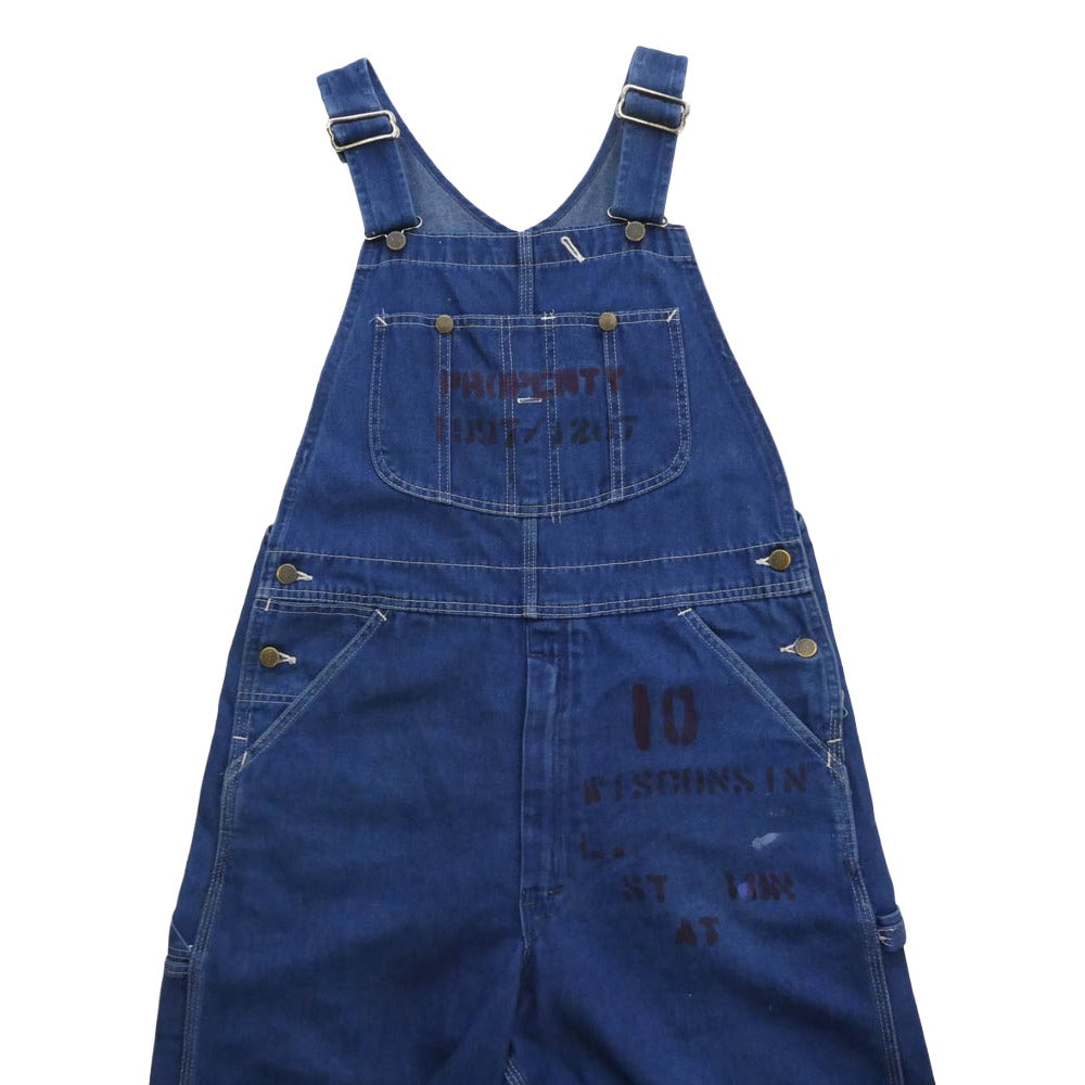 ヴィンテージ 80s 90s sears roebuck シアーズ ローバック ペイント オーバーオール インディゴブルー系 サイズ不明【中古】