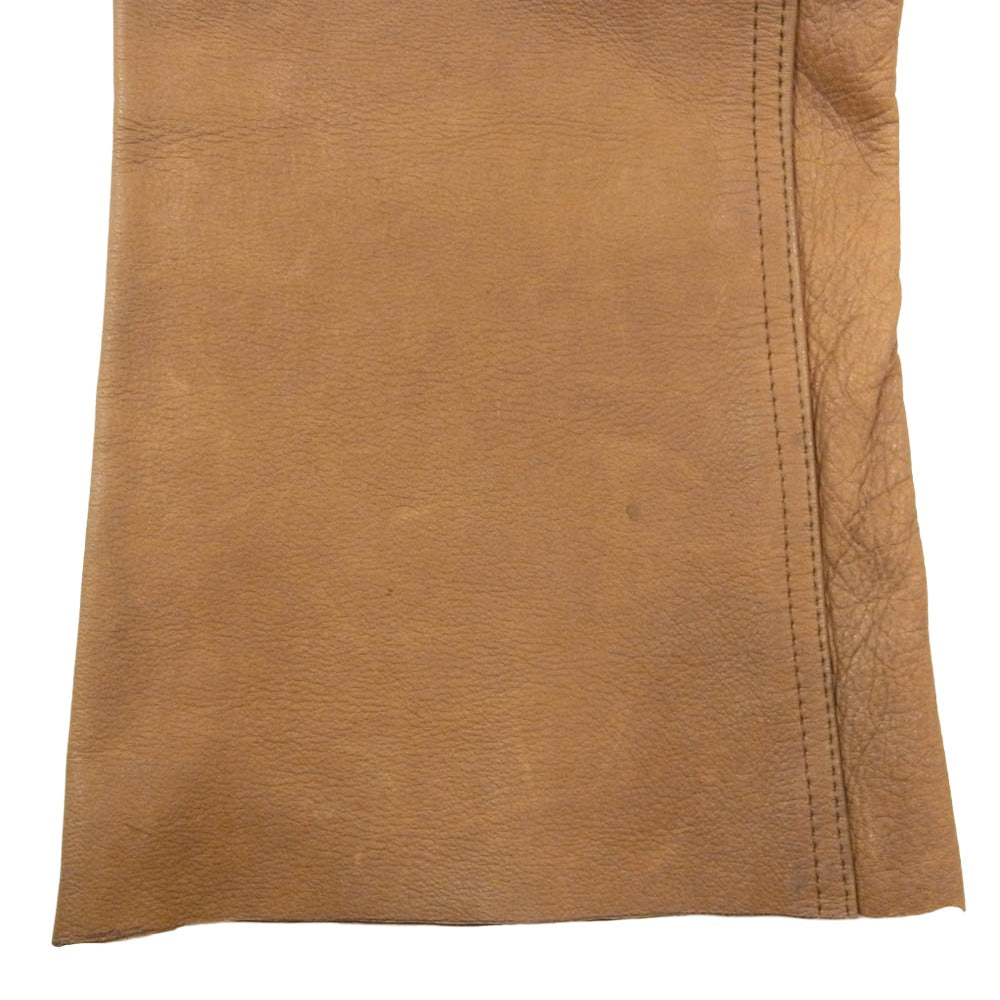 REDMOON レッドムーン deerskin ディアスキン レザー パンツ ブラウン系 M【中古】