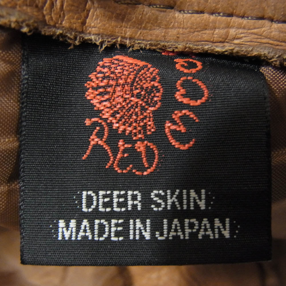 REDMOON レッドムーン deerskin ディアスキン レザー パンツ ブラウン系 M【中古】