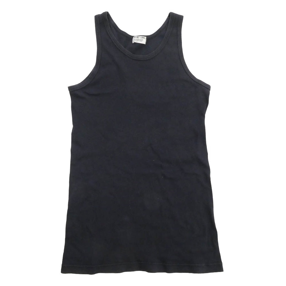 HELMUT LANG ヘルムートラング 00s 本人期 タンクトップ ブラック ネイビー系【中古】