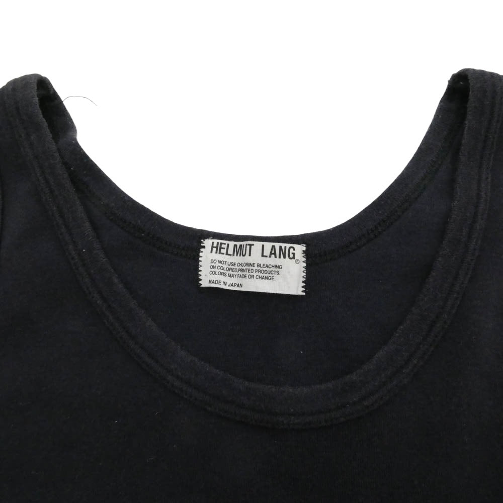 HELMUT LANG ヘルムートラング 00s 本人期 タンクトップ ブラック ネイビー系【中古】