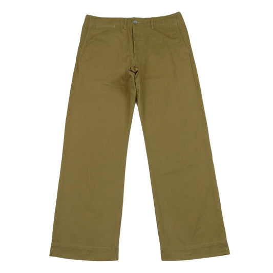 RRL ダブルアールエル officers field trousers オフィサーズ チノ パンツ コットン 中国製 ブラウン系 32【美品】【中古】