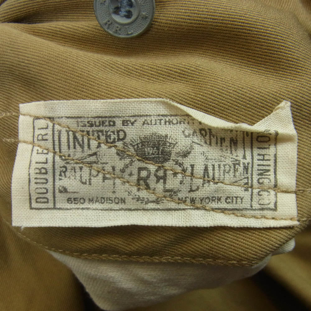 RRL ダブルアールエル officers field trousers オフィサーズ チノ パンツ コットン 中国製 ブラウン系 32【美品】【中古】