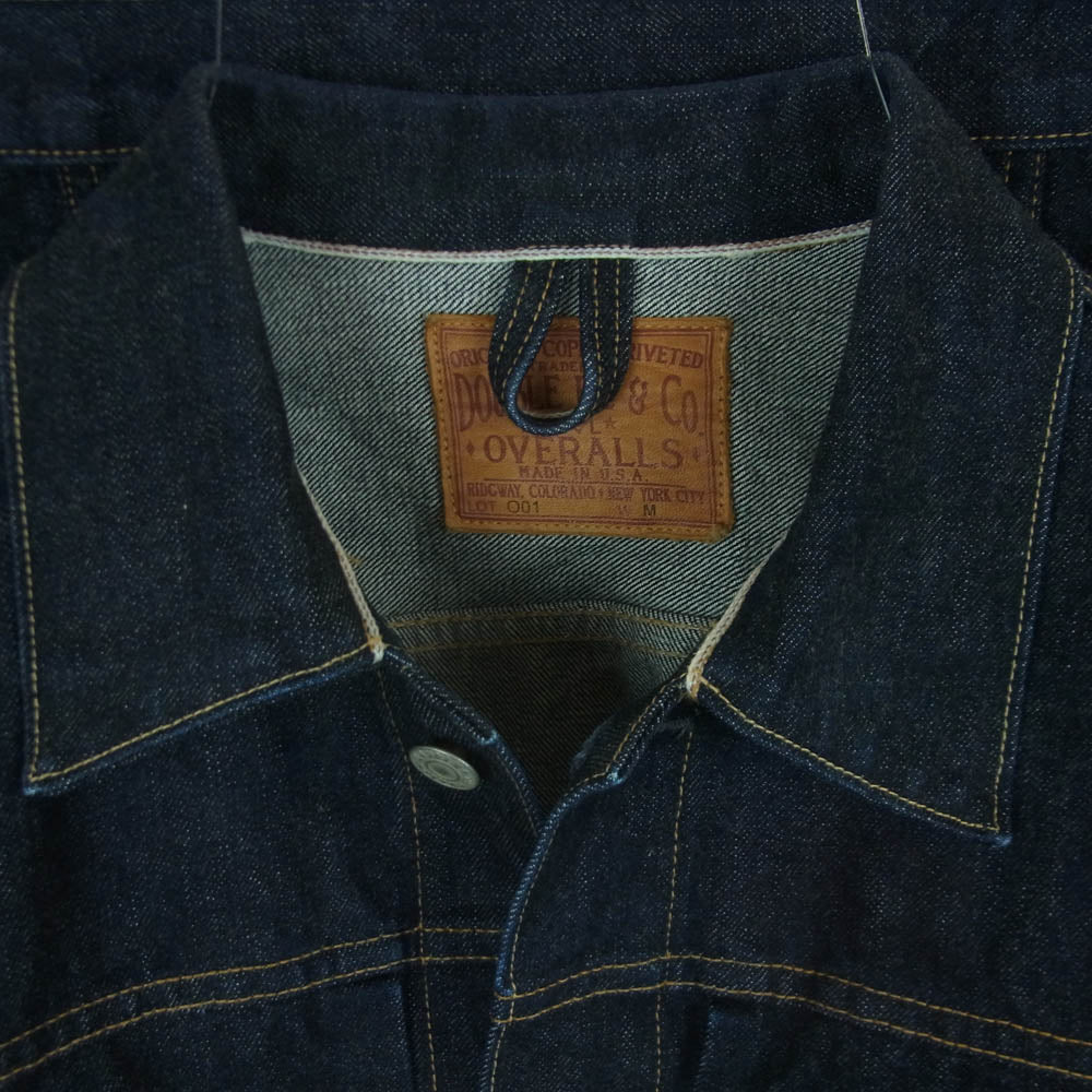 RRL ダブルアールエル USA製 Stratford Denim Trucker Jacket ストラトフォード デニム ジャケット インディゴブルー系 M【美品】【中古】