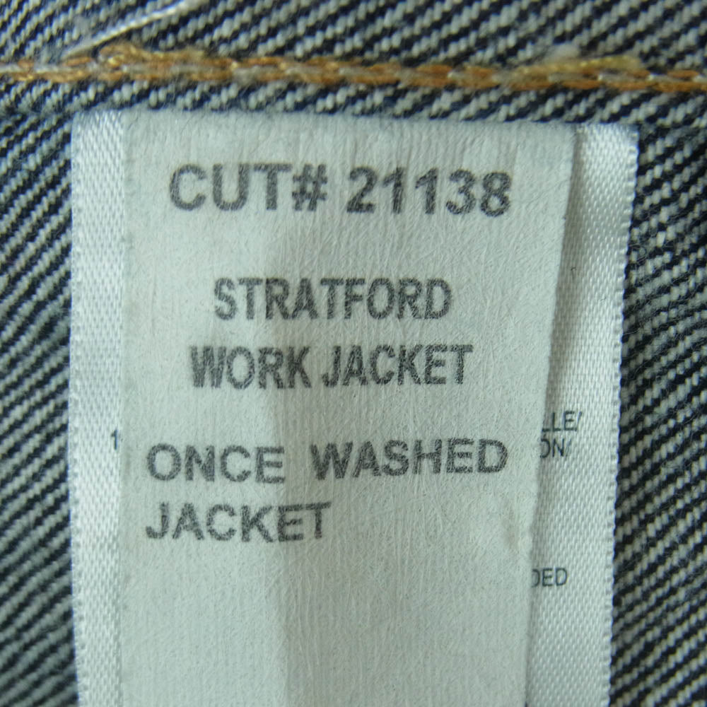 RRL ダブルアールエル USA製 Stratford Denim Trucker Jacket ストラトフォード デニム ジャケット インディゴブルー系 M【美品】【中古】