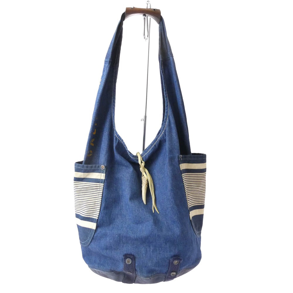 ジュディー オーガー デザイン INDIGO HOBO インディゴデニム ショルダー バッグ インディゴブルー系【美品】【中古】