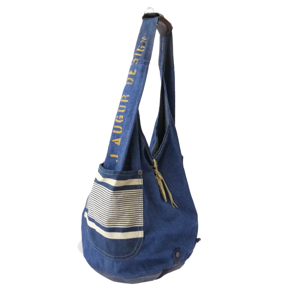 ジュディー オーガー デザイン INDIGO HOBO インディゴデニム ショルダー バッグ インディゴブルー系【美品】【中古】