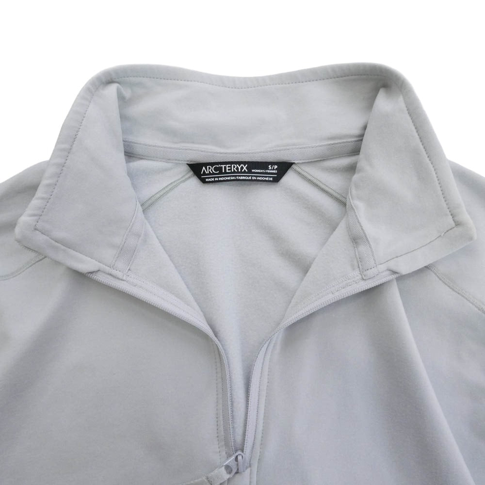 ARC'TERYX アークテリクス X000006418-141515 kyanite lightweight zip neck カイヤナイト ライトウエイト ジップネック ウィメンズ カットソー グレー系 S【中古】