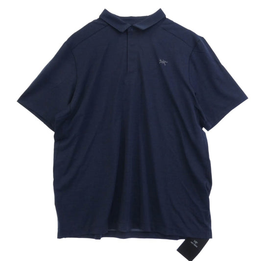 ARC'TERYX アークテリクス X000009705 Cormac Polo SS Men's Stone Green Heather コーマック ポロ ショートスリーブ 半袖 ポロ シャツ ネイビー系 L【新古品】【未使用】【中古】