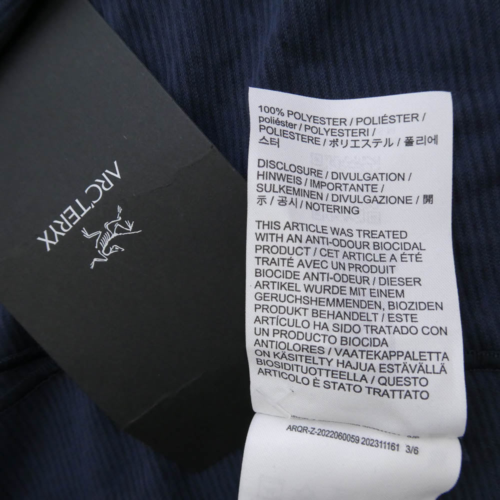 ARC'TERYX アークテリクス X000009705 Cormac Polo SS Men's Stone Green Heather コーマック ポロ ショートスリーブ 半袖 ポロ シャツ ネイビー系 L【新古品】【未使用】【中古】