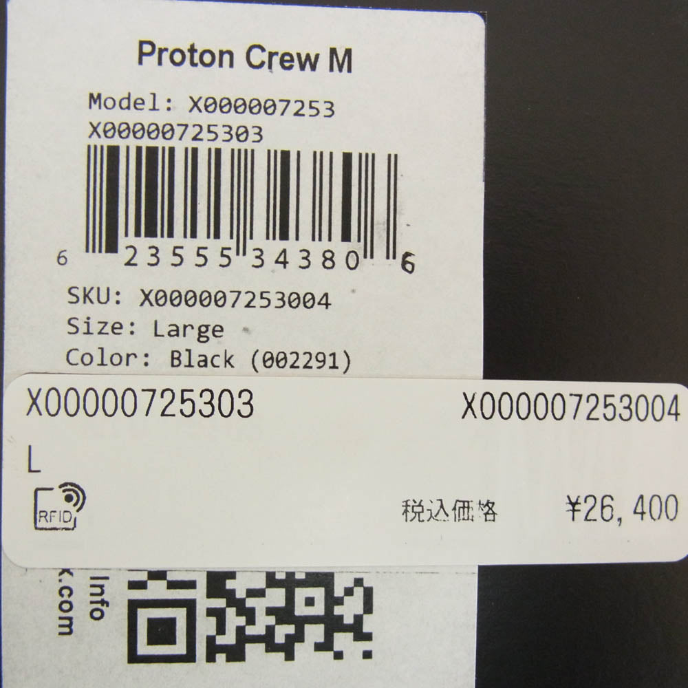 ARC'TERYX アークテリクス X000007253 Proton Crewneck Pullover プロトン クルーネック プルオーバー ブラック系 L【極上美品】【中古】