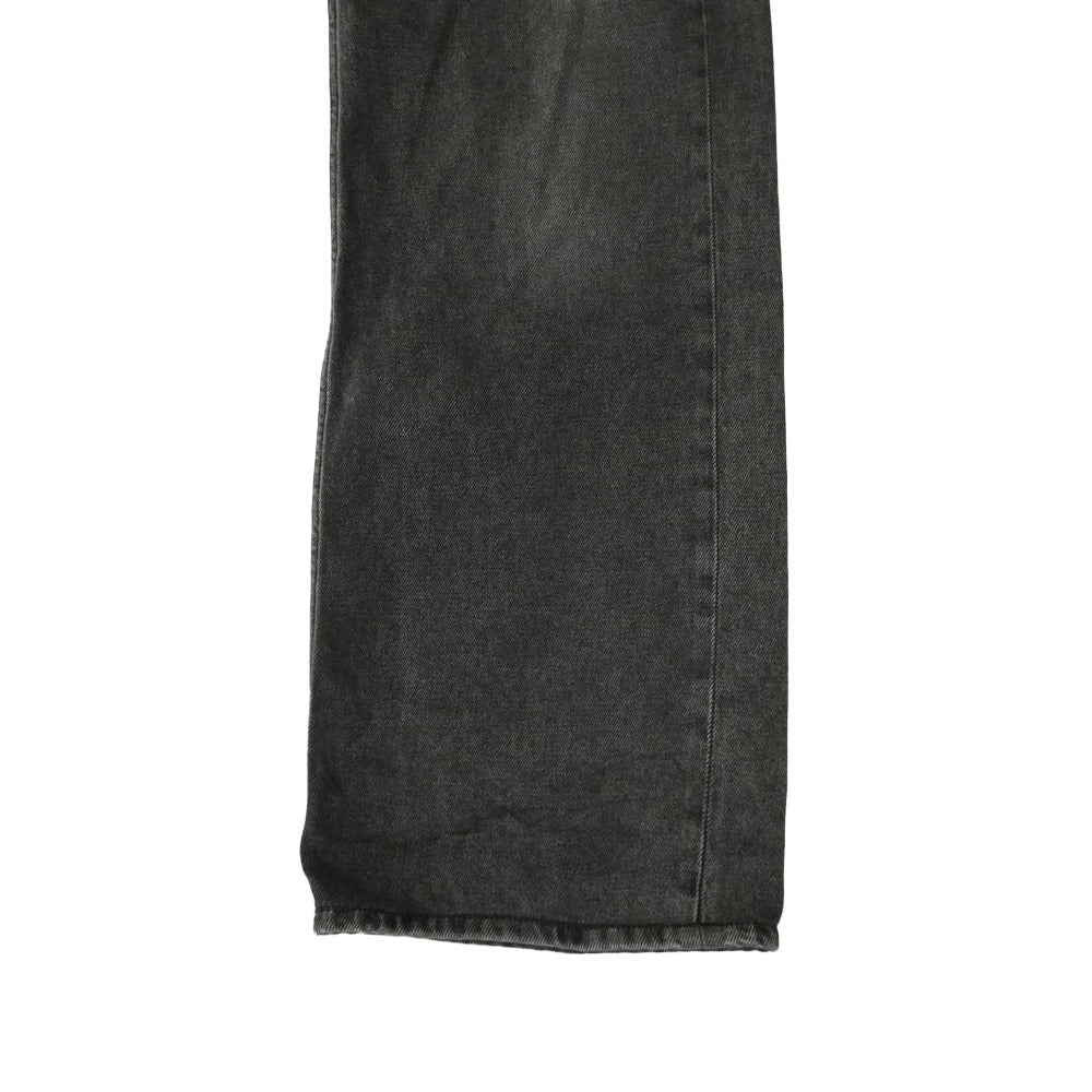 MAISON MARGIELA メゾンマルジェラ 24SS S62LB0163 MM6 エムエムシックス アシンメトリー ベルト ドローコード 5ポケット ワイド ジーンズ デニム パンツ ブラック系 24【中古】