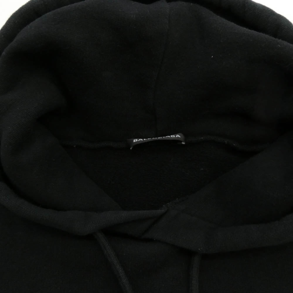 BALENCIAGA バレンシアガ 20AW 600583 THV63 WFP プリント プルオーバー パーカー フーディー ブラック系 M【中古】