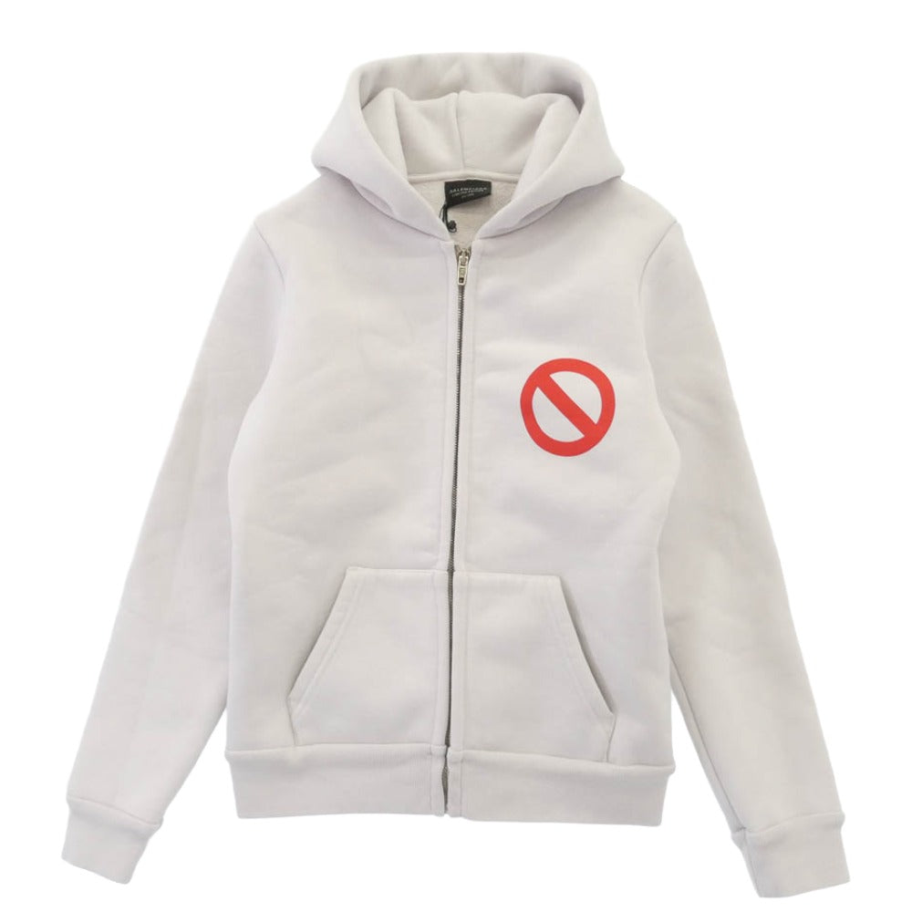 BALENCIAGA バレンシアガ 24SS 788243 TQVH1 x BFRND Balenciaga Music バレンシアガ ミュージック ジップアップ パーカー フーディー グレー系 XS【極上美品】【中古】
