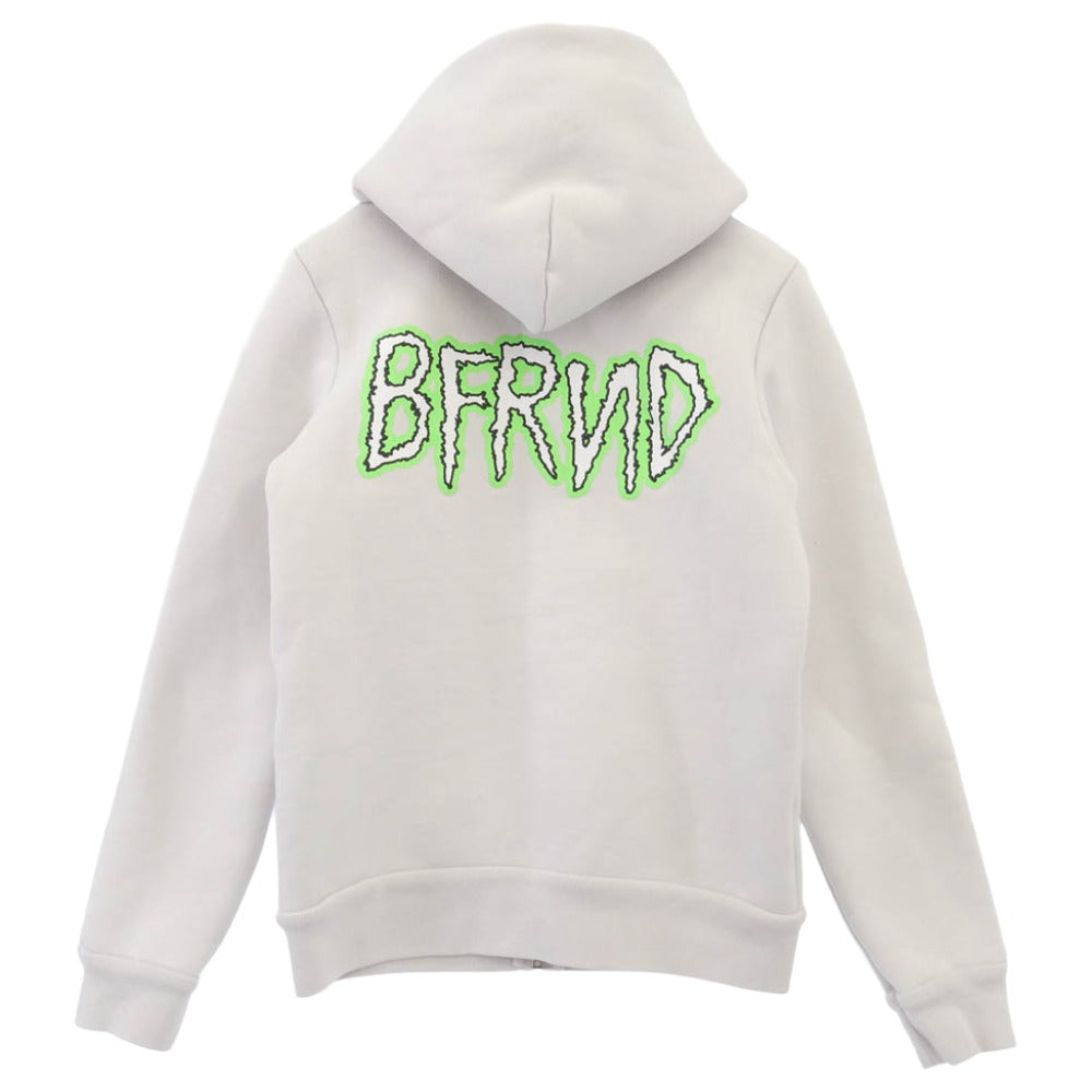 BALENCIAGA バレンシアガ 24SS 788243 TQVH1 x BFRND Balenciaga Music バレンシアガ ミュージック ジップアップ パーカー フーディー グレー系 XS【極上美品】【中古】