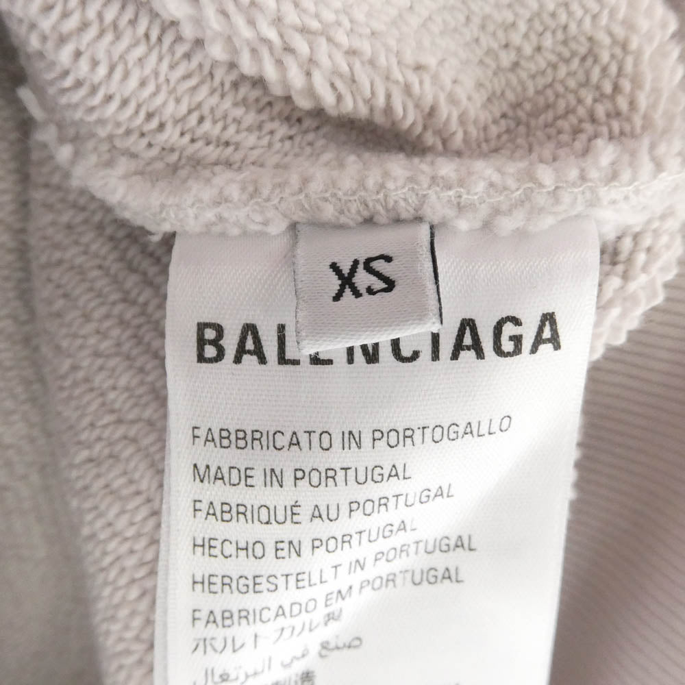 BALENCIAGA バレンシアガ 24SS 788243 TQVH1 x BFRND Balenciaga Music バレンシアガ ミュージック ジップアップ パーカー フーディー グレー系 XS【極上美品】【中古】