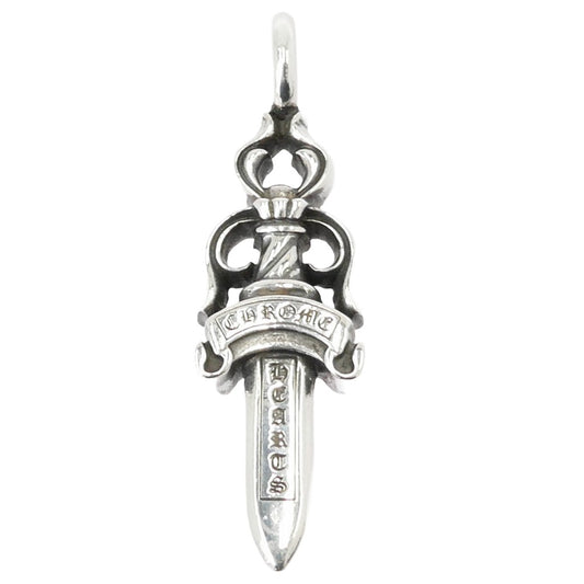CHROME HEARTS クロムハーツ（原本有） DOUBLE DAGGER ダブルダガー ペンダント トップ シルバー系【中古】