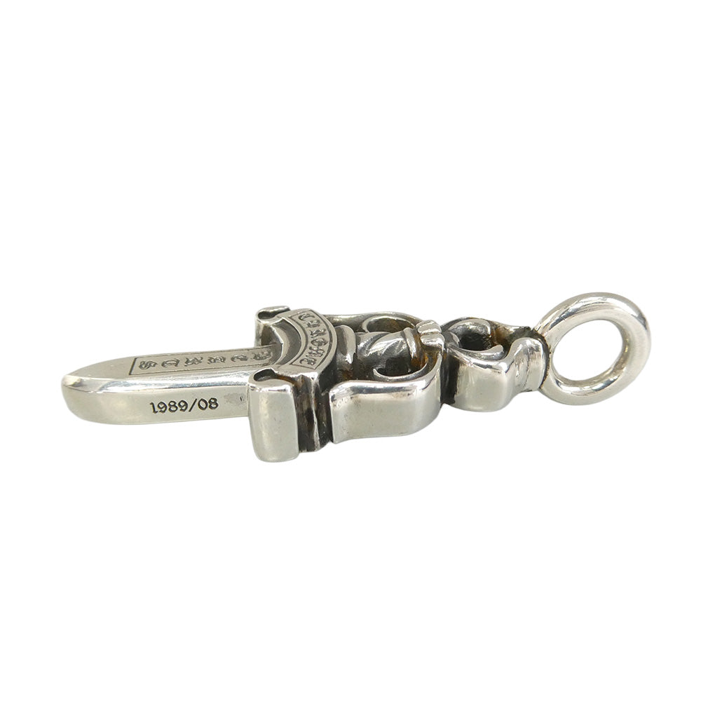 CHROME HEARTS クロムハーツ（原本有） DOUBLE DAGGER ダブルダガー ペンダント トップ シルバー系【中古】