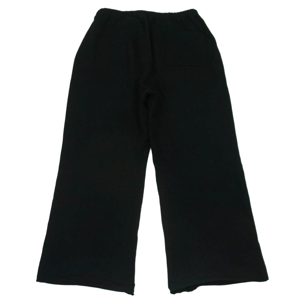 DISCOVERED ディスカバード 25SS DC-SS25-CU-09 IRON CROSS CROCHET SWEAT PANTS アイアンクロス クロシェット ワイド スウェット パンツ ブラック系 1【中古】