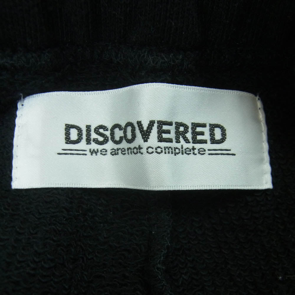 DISCOVERED ディスカバード 25SS DC-SS25-CU-09 IRON CROSS CROCHET SWEAT PANTS アイアンクロス クロシェット ワイド スウェット パンツ ブラック系 1【中古】