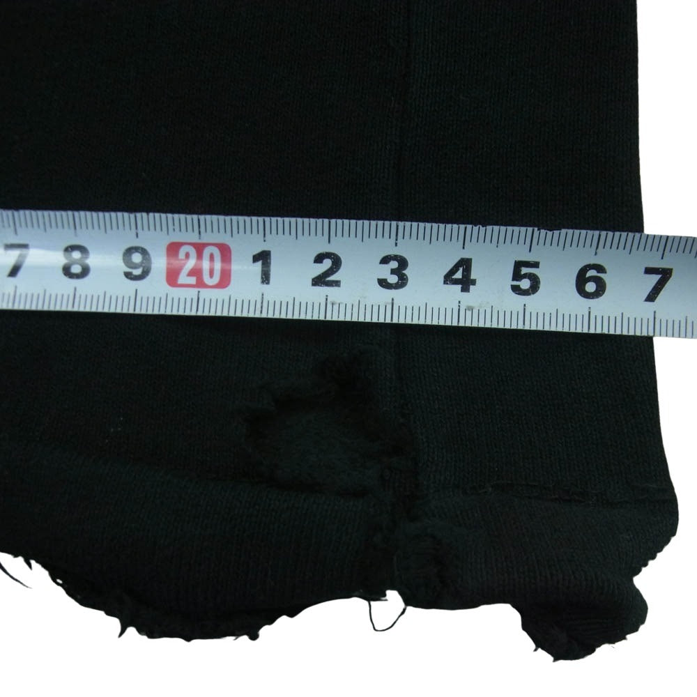 DISCOVERED ディスカバード 25SS DC-SS25-CU-09 IRON CROSS CROCHET SWEAT PANTS アイアンクロス クロシェット ワイド スウェット パンツ ブラック系 1【中古】