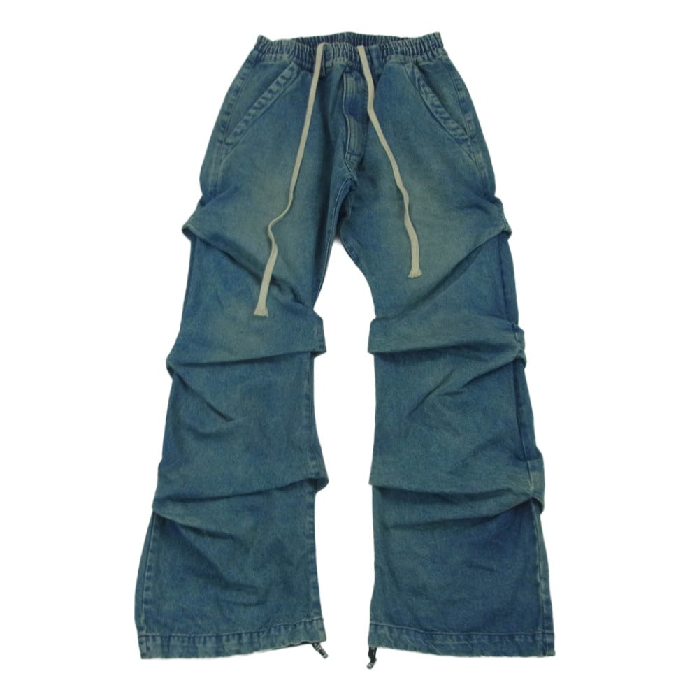エーエフアーティファクト ag-8060 Denim Tuck Slim Baggy Pants エイジング加工 デニム タック スリム バギー パンツ インディゴブルー系 1【中古】