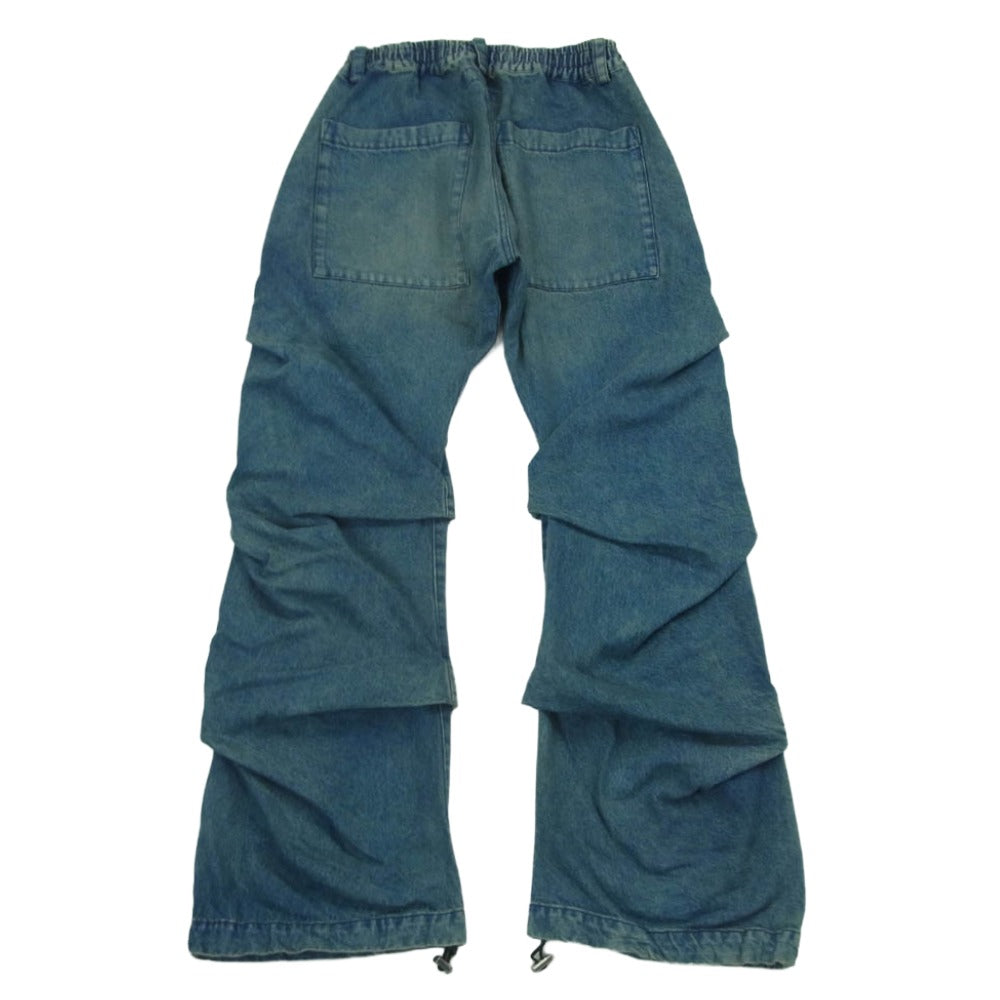エーエフアーティファクト ag-8060 Denim Tuck Slim Baggy Pants エイジング加工 デニム タック スリム バギー パンツ インディゴブルー系 1【中古】