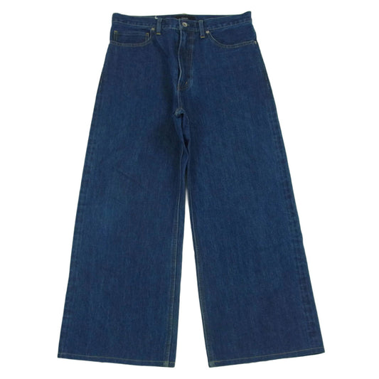 エンソウ 80E WIDE STRAIGHT ワイド ストレート デニム パンツ コットン 日本製 インディゴブルー系 30【中古】