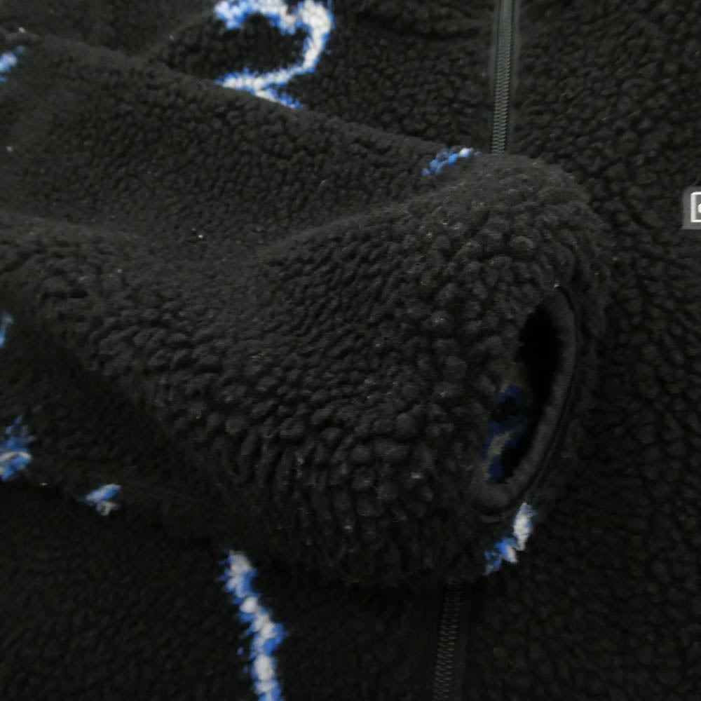 CHALLENGER チャレンジャー 25AW CLG-JK 025-12 THUNDERBOLT BOA HOODIE サンダーボルト ボア ジップアップ フーディー ジャケット ブラック系 M【中古】