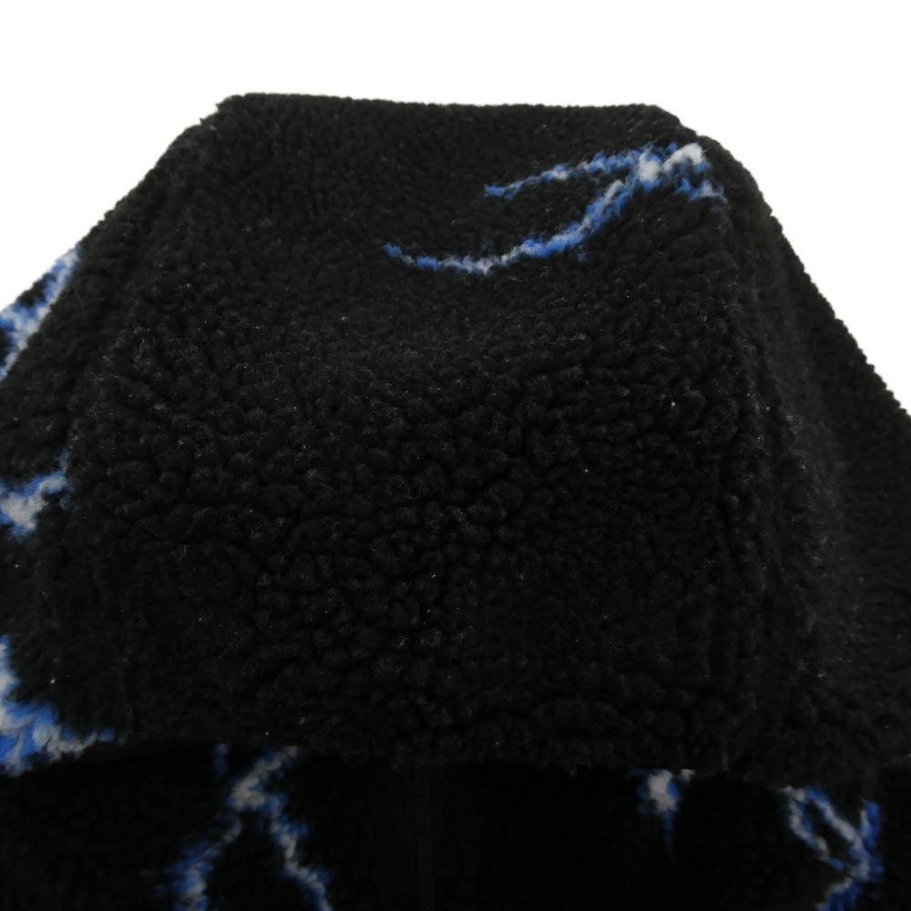 CHALLENGER チャレンジャー 25AW CLG-JK 025-12 THUNDERBOLT BOA HOODIE サンダーボルト ボア ジップアップ フーディー ジャケット ブラック系 M【中古】