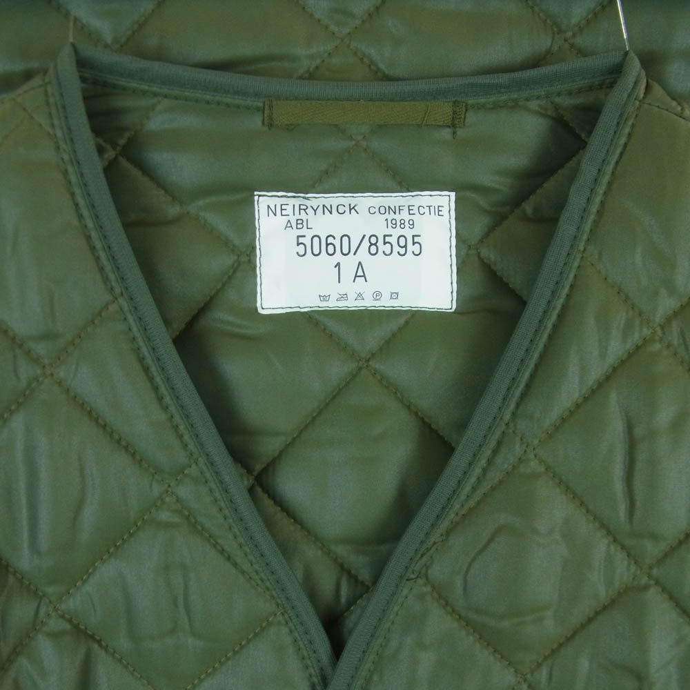 ヴィンテージ ViNTAGE NEIRYNCK CONFECTIE ベルギー軍 キルティング ジャケット グリーン系 1A【中古】
