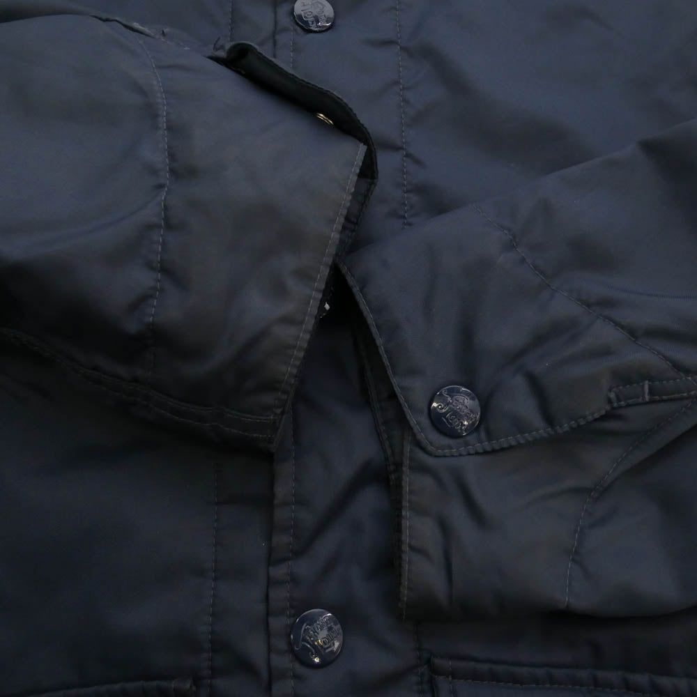 TENDERLOIN テンダーロイン 18AW T-NYLON COVER ALL バックロゴ プリント ブランケットライニング ナイロン カバーオール ジャケット ネイビー系 S【中古】