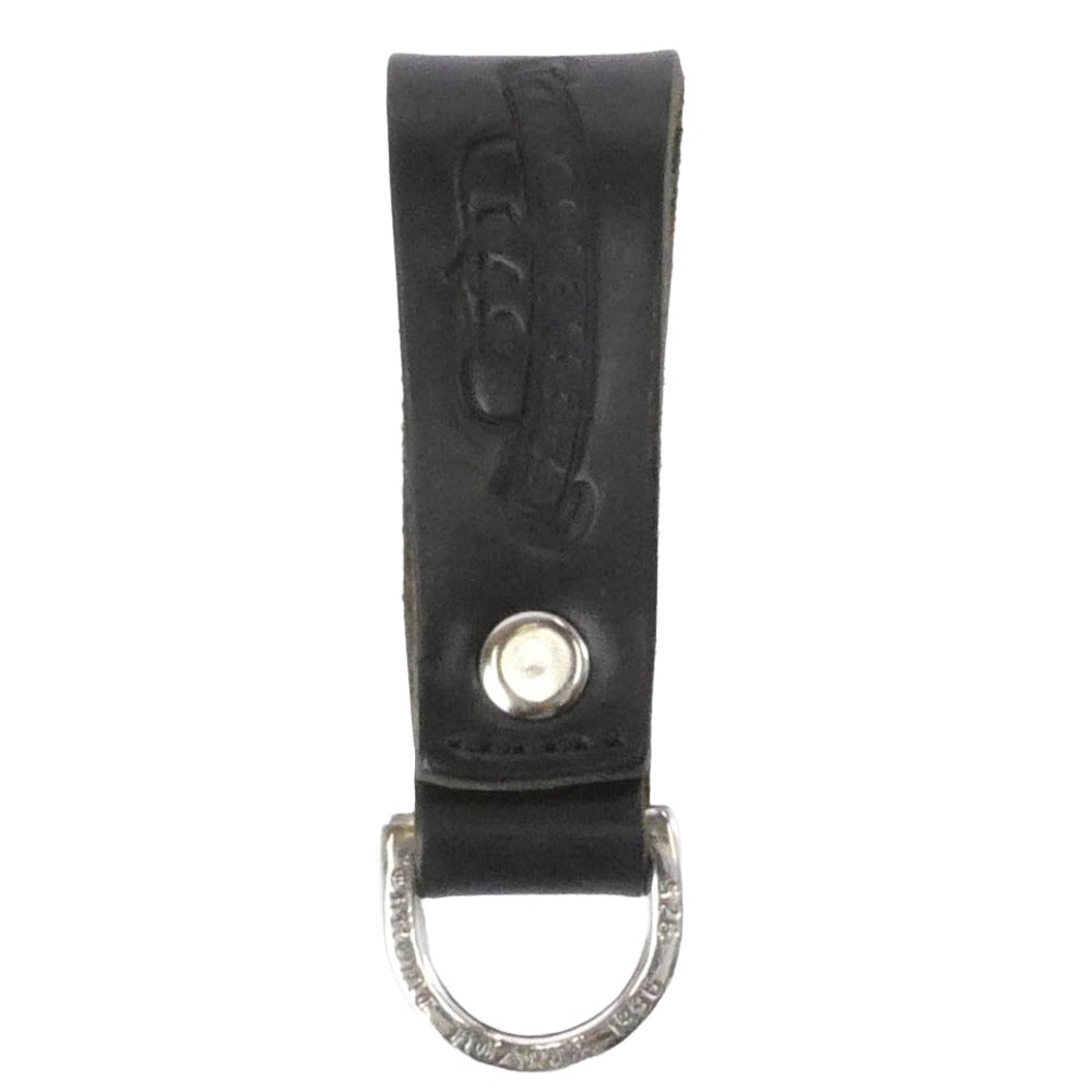 CHROME HEARTS クロムハーツ（原本無） BELT LOOP D RING Dカン クロスボールボタン ベルトループ ブラック系 シルバー系【美品】【中古】