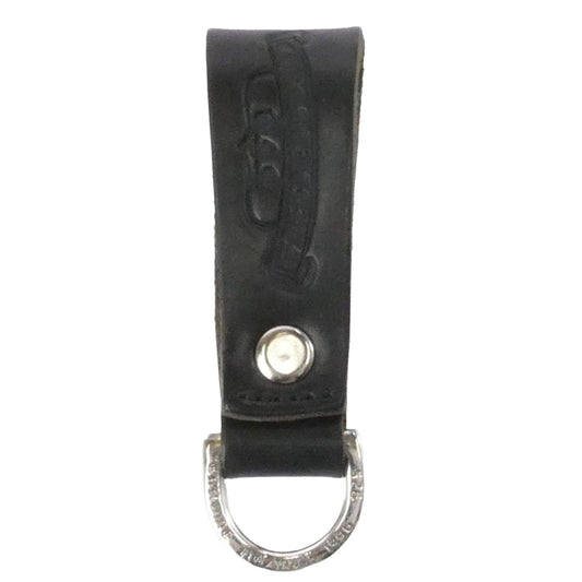 CHROME HEARTS クロムハーツ（原本無） BELT LOOP D RING Dカン クロスボールボタン ベルトループ ブラック系 シルバー系【美品】【中古】