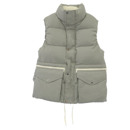 SOPHNET. ソフネット SPNT-252019 HOLLOW TUSSAH DOWN VEST ホロウ タッサー ダウン ベスト セージグリーン系 2【極上美品】【中古】