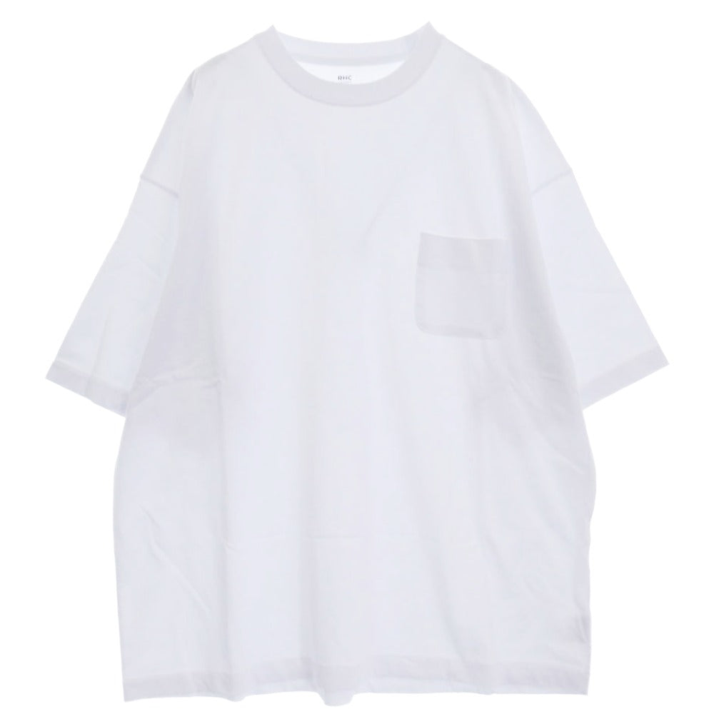 Ron Herman ロンハーマン RHC ポケット付き クルーネック 半袖 Tシャツ ホワイト ホワイト系 XL【中古】