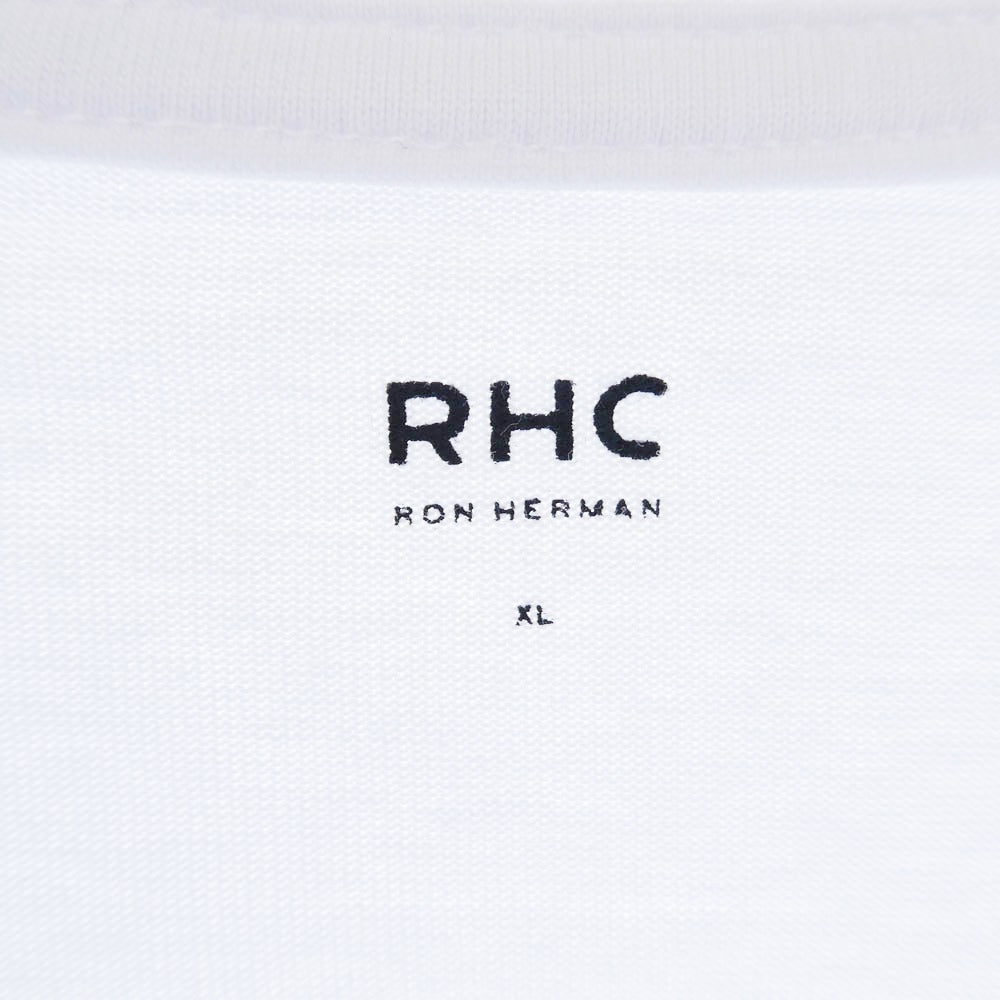 Ron Herman ロンハーマン RHC ポケット付き クルーネック 半袖 Tシャツ ホワイト ホワイト系 XL【中古】