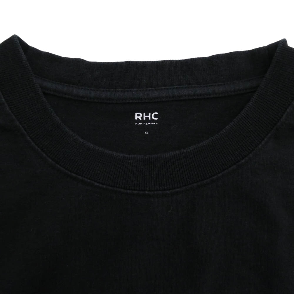 Ron Herman ロンハーマン 3120900164 RHC Wide Crew Neck Long Sleeve Tee ワイド クルーネック ロングスリーブ 長袖 Tシャツ ブラック ブラック系 XL【中古】