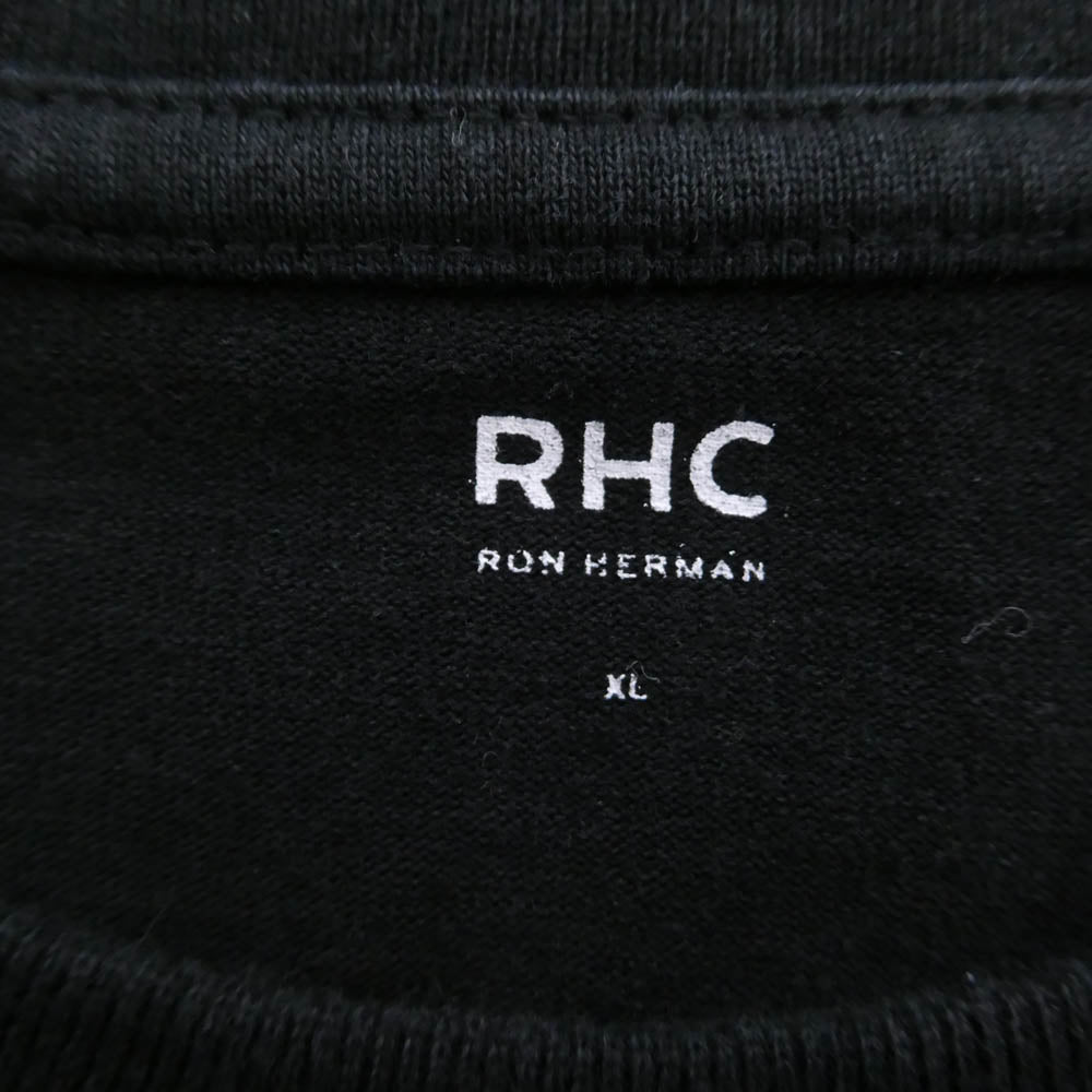 Ron Herman ロンハーマン 3120900164 RHC Wide Crew Neck Long Sleeve Tee ワイド クルーネック ロングスリーブ 長袖 Tシャツ ブラック ブラック系 XL【中古】