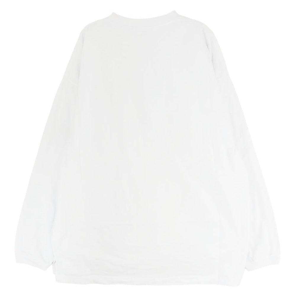 Ron Herman ロンハーマン 3120900164 RHC Wide Crew Neck Long Sleeve Tee ワイド クルーネック ロングスリーブ 長袖 Tシャツ ホワイト系 XL【中古】