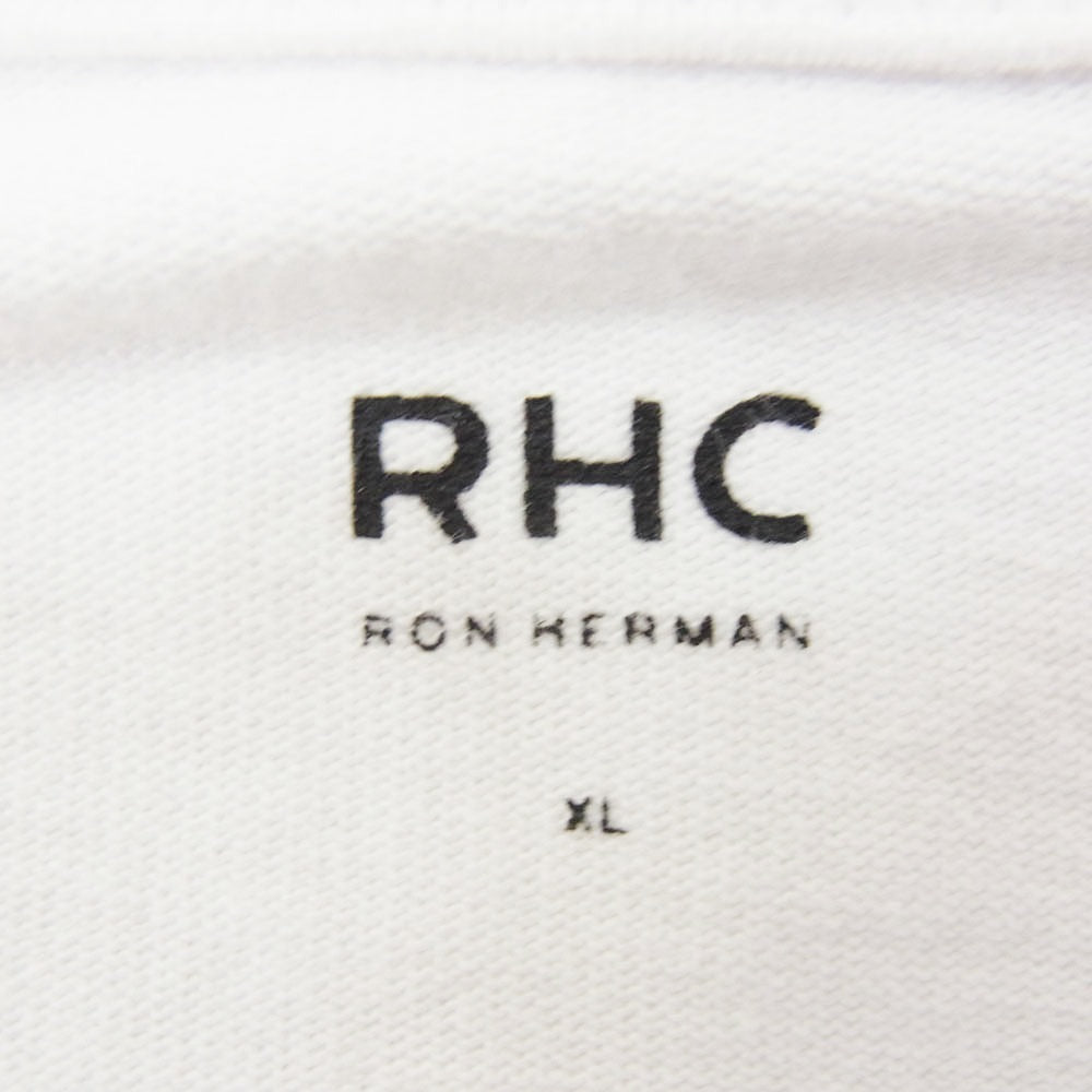 Ron Herman ロンハーマン 3120900164 RHC Wide Crew Neck Long Sleeve Tee ワイド クルーネック ロングスリーブ 長袖 Tシャツ ホワイト系 XL【中古】