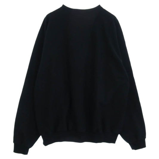 オヴィー Heavy Weight Wide Pullover Sweat ヘビーウェイト ワイド プルオーバー スウェット トレーナー ブラック系 XL【中古】