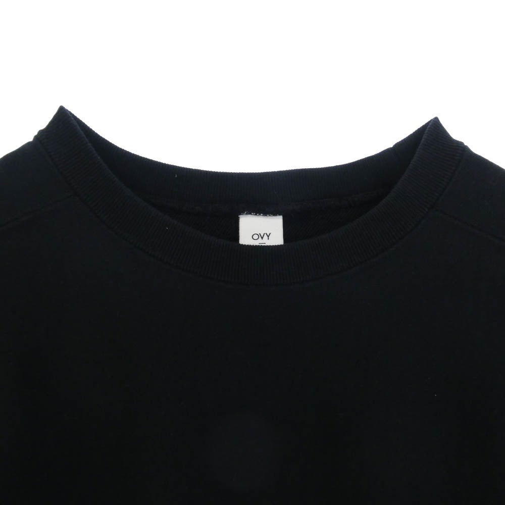オヴィー Heavy Weight Wide Pullover Sweat ヘビーウェイト ワイド プルオーバー スウェット トレーナー ブラック系 XL【中古】