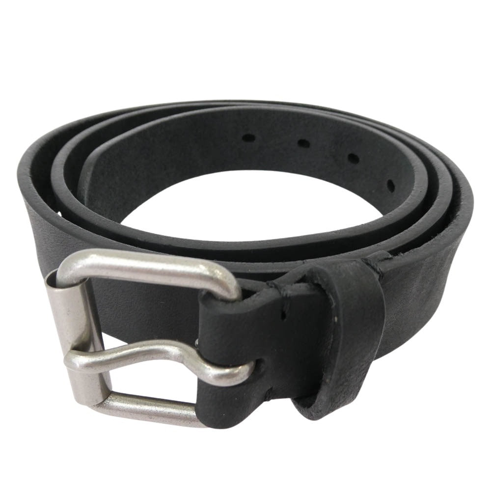 Ron Herman ロンハーマン Italian Leather Belt イタリアンレザー ベルト ブラック系【中古】