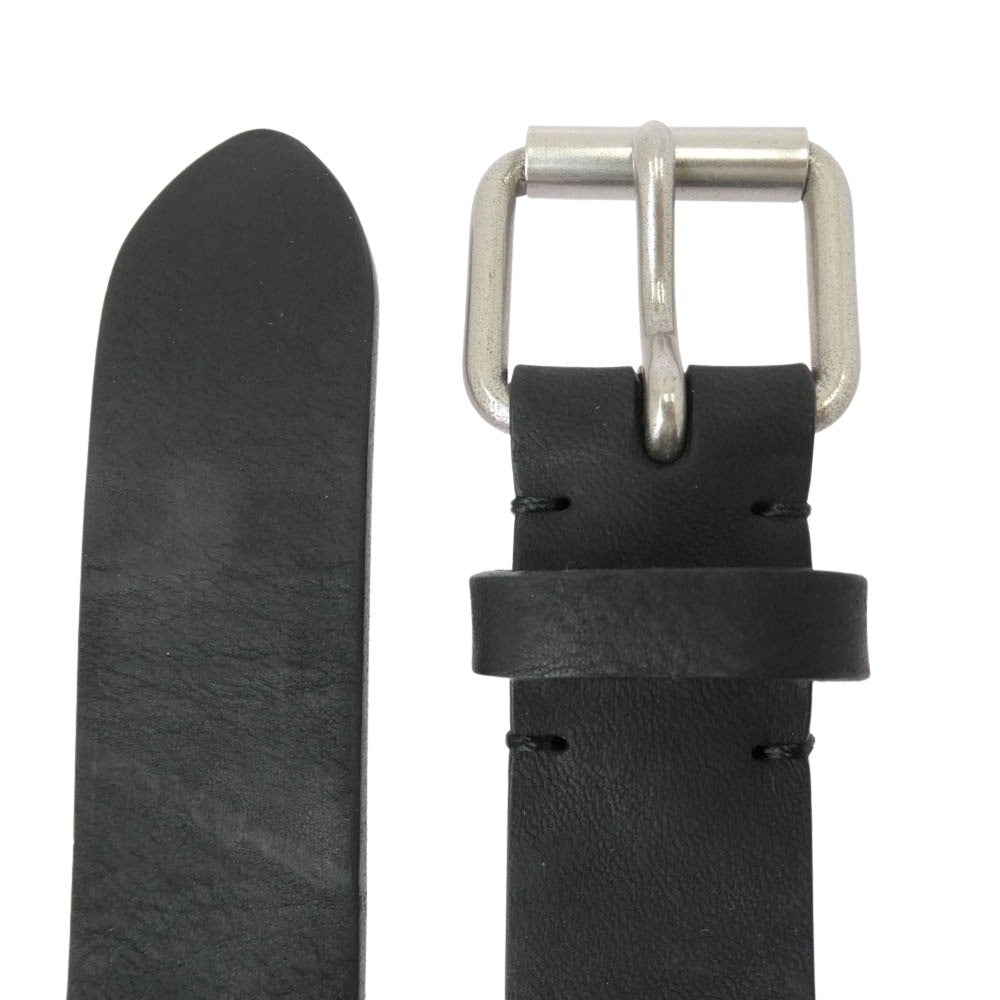 Ron Herman ロンハーマン Italian Leather Belt イタリアンレザー ベルト ブラック系【中古】