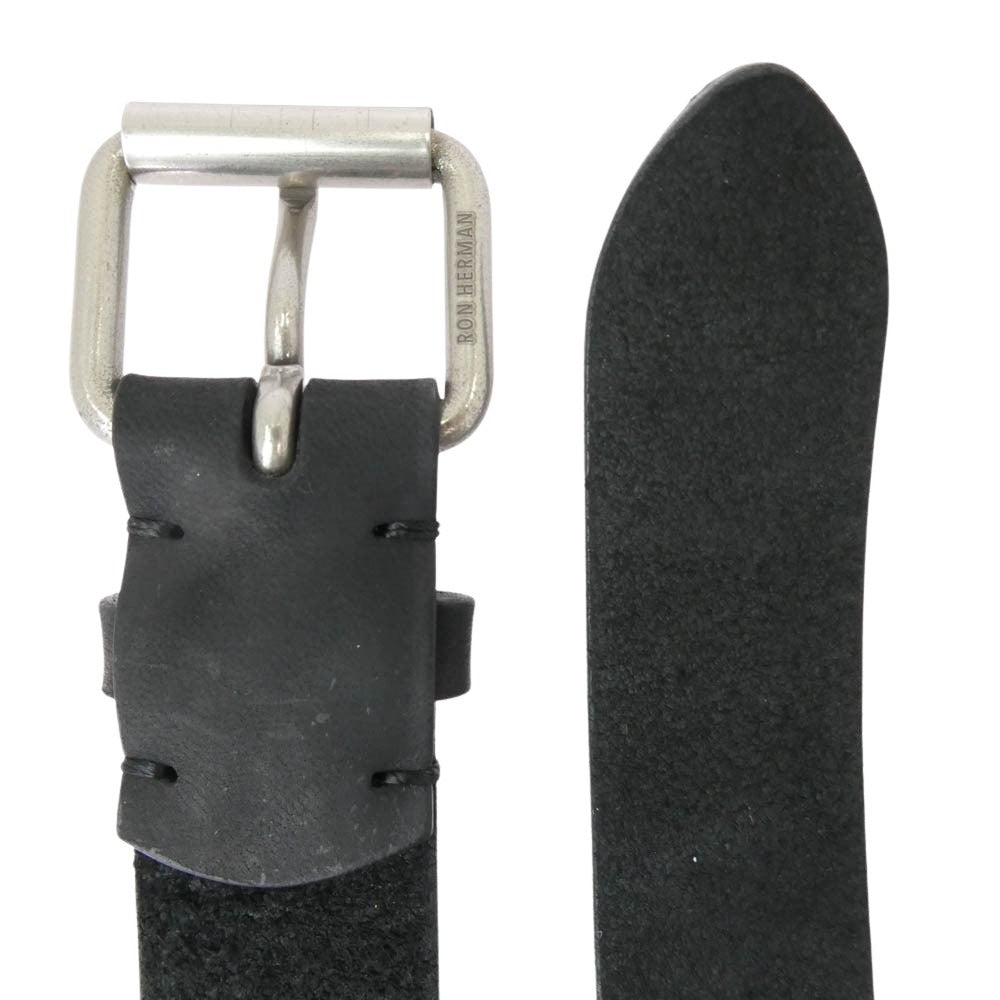 Ron Herman ロンハーマン Italian Leather Belt イタリアンレザー ベルト ブラック系【中古】